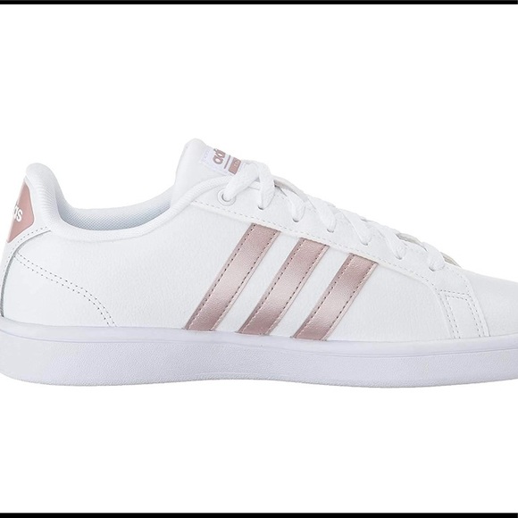 white rose gold adidas shoes
